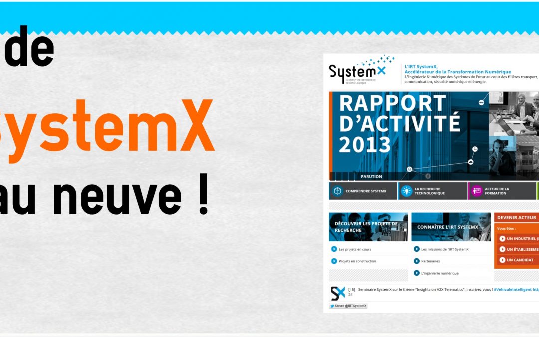 Le site web de l’IRT SystemX fait peau neuve. Découvrez-le en détails !